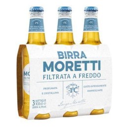 BIRRA MORETTI FILTRATA A FREDDO CL.33X3 4°