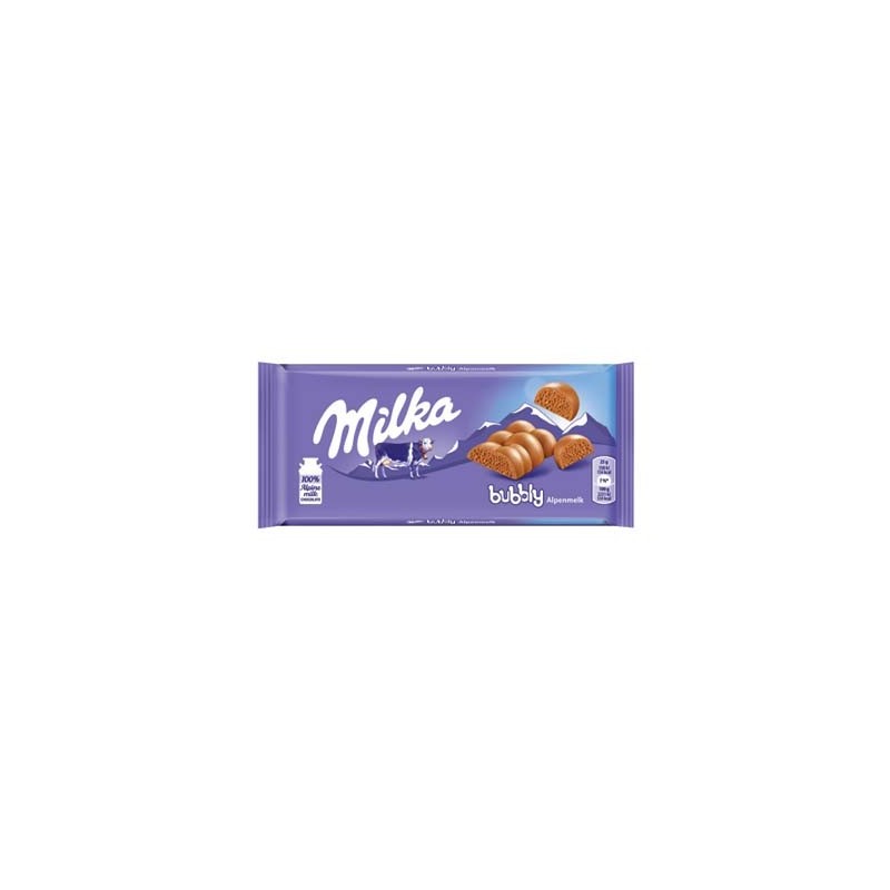 MILKA TAV. 90GR BUBBLY