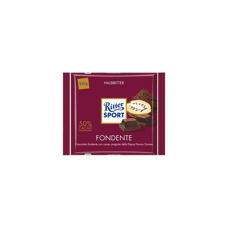 RITTER 100 GR FONDENTE 50%