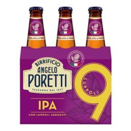 BIRRA PORETTI 9 LUPPOLI IPA 5.4° CL.33X3