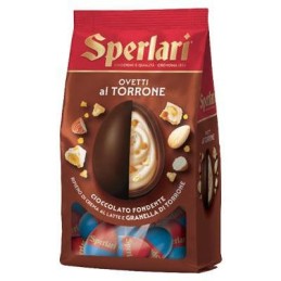 SPERLARI OVETTI FONDENTE E GRANELLA DI TORRONE GR.150