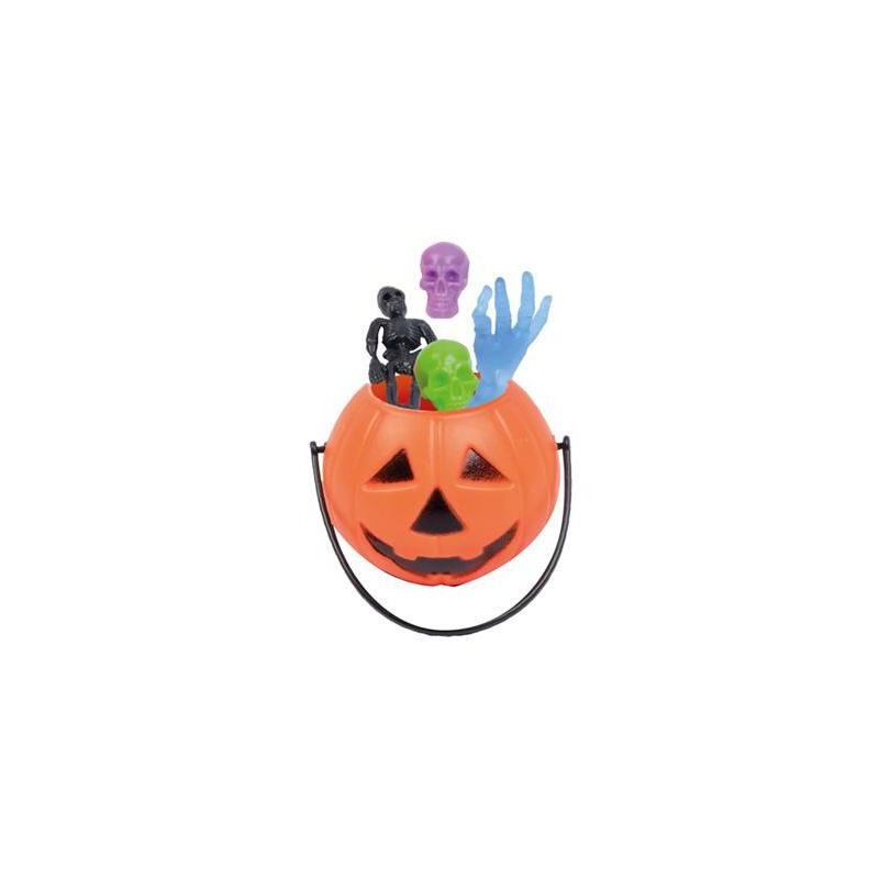 HALLOWEEN ZUCCA CON SORPRESA LUMINOSA E CARAMELLE