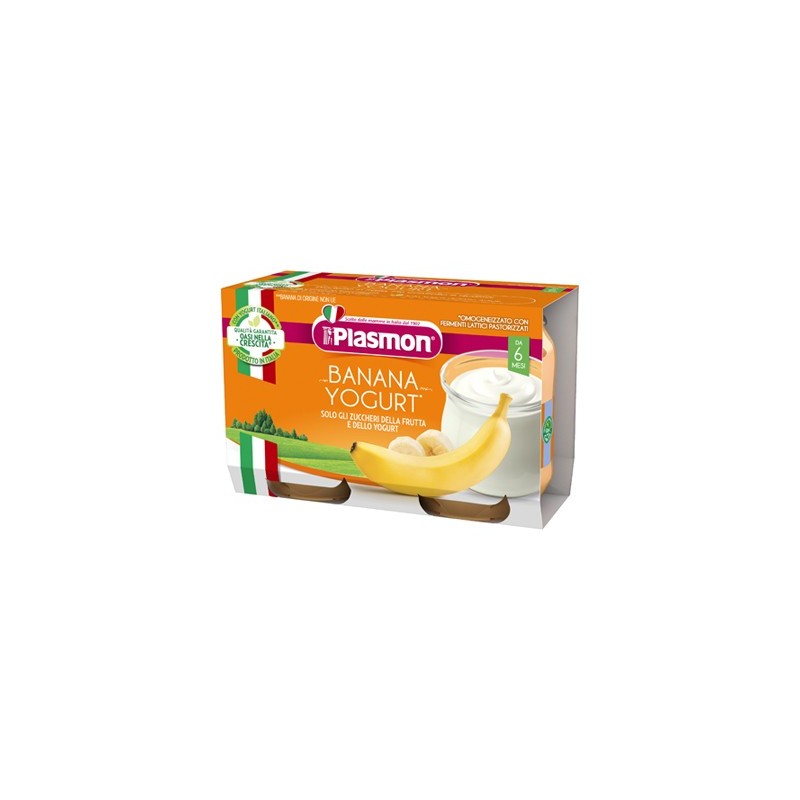 PLASMON OMO FRUTTA GR.120X2 YOG/BANANANA
