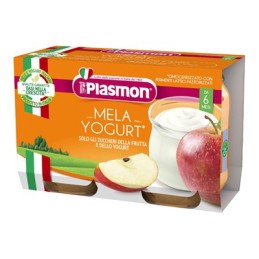 PLASMON OMO FRUTTA GR.120X2 YOGURT/MELA