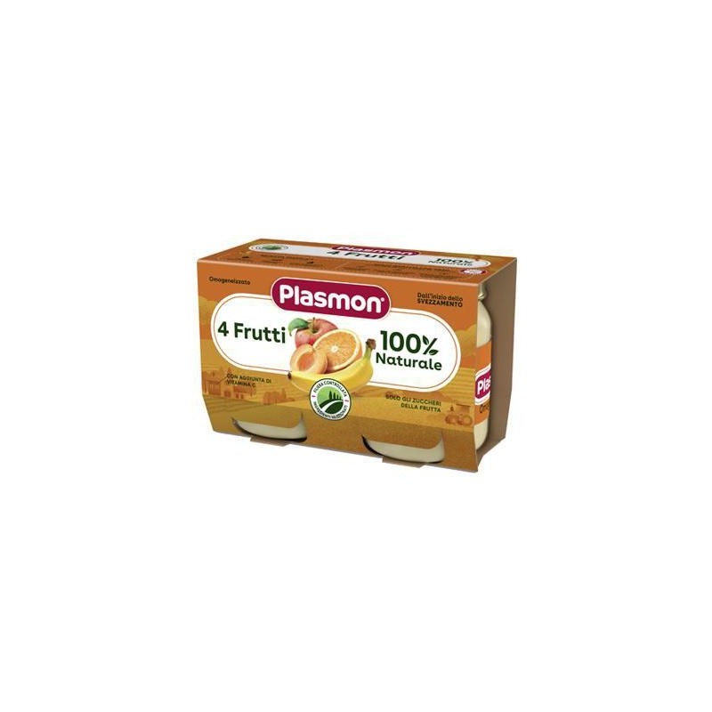 PLASMON OMO FRUTTA GR.80X2 4 FRUTTI