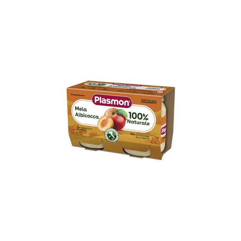 PLASMON OMO FRUTTA GR.80X2 ALBICOCCA/MELA