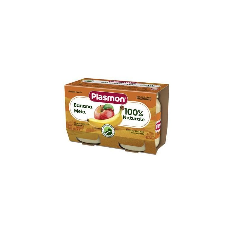 PLASMON OMO FRUTTA GR.80X2 BANANA MELA