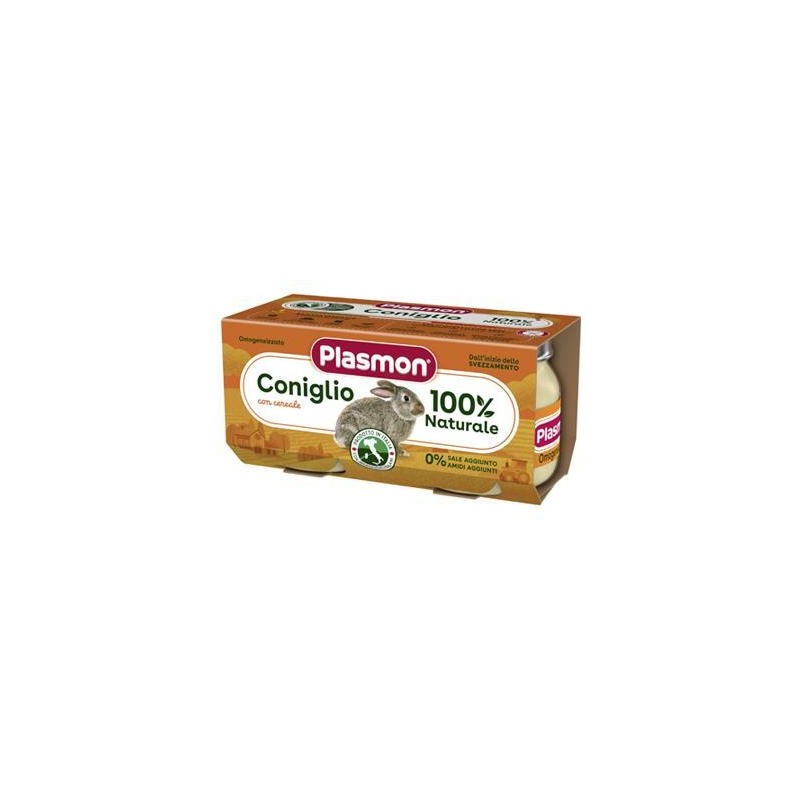 PLASMON OMOGENEIZZATO CARNE GR.80X2 CONIGLIO