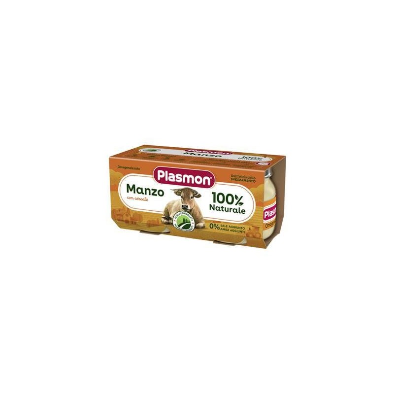 PLASMON OMOGENEIZZATO CARNE GR.80X2 MANZO