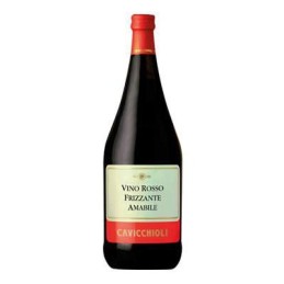CAVICCHIOLI VINO FRIZZANTE AMABILE 1.5 LT ROSSO