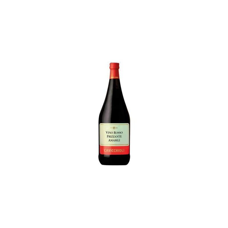CAVICCHIOLI VINO FRIZZANTE AMABILE 1.5 LT ROSSO