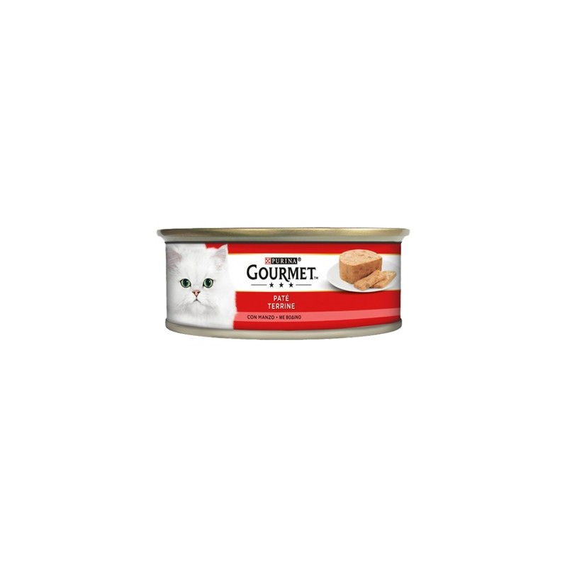 GOURMET GATTO PATE' MANZO GR.195