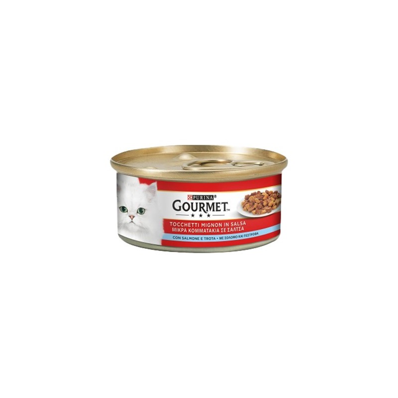 GOURMET GATTO TOCCHETTI MIGNON SALMONE / TROTA GR.195