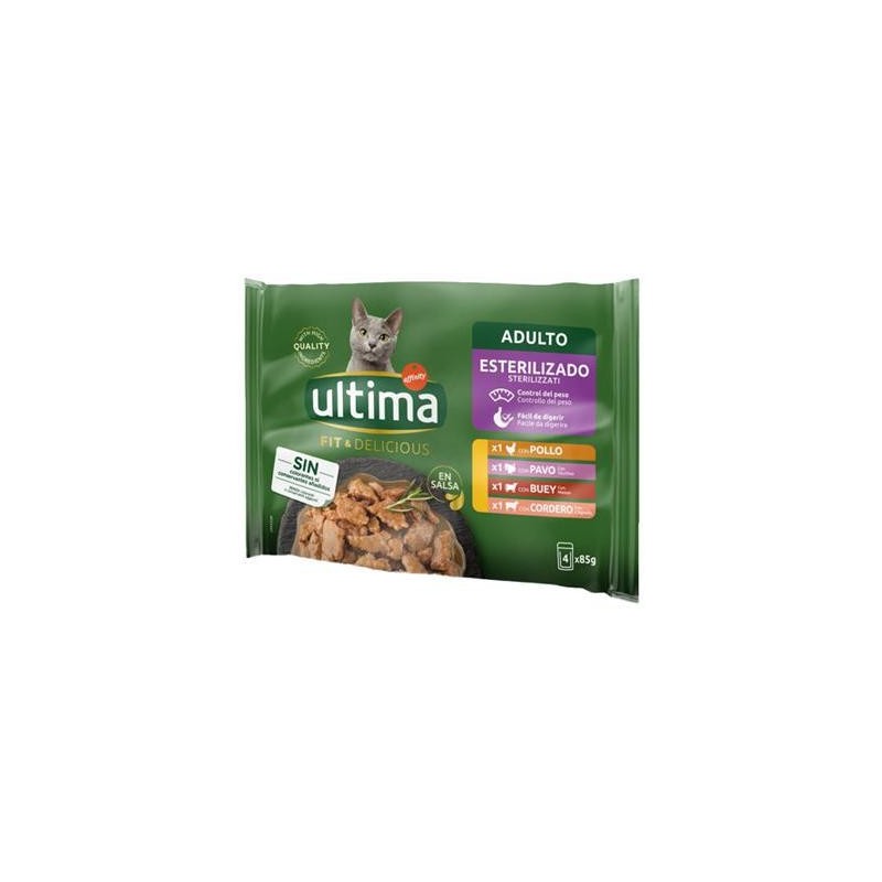 ULTIMA CAT STERILIZZATO ADULTOCARNE GR.85X4