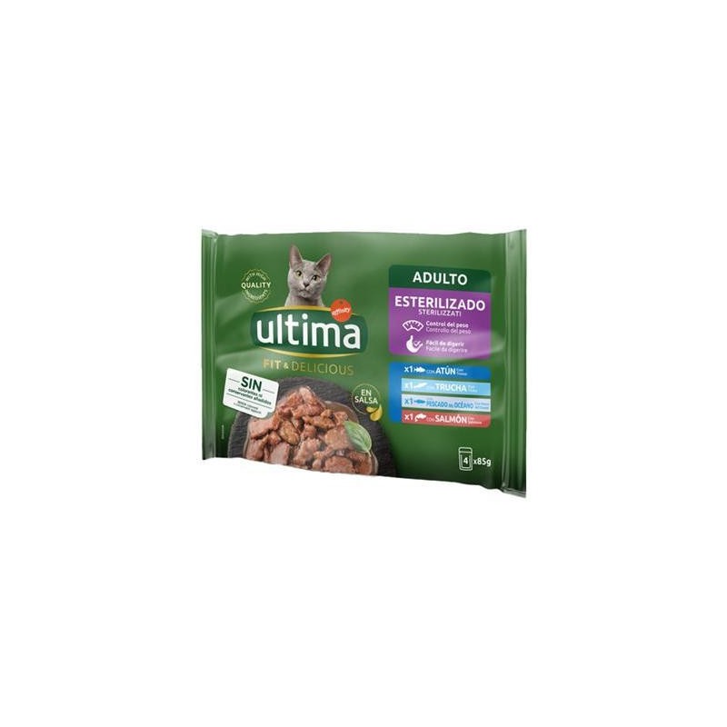 ULTIMA CAT STERIZZATO PESCE GR.85X4
