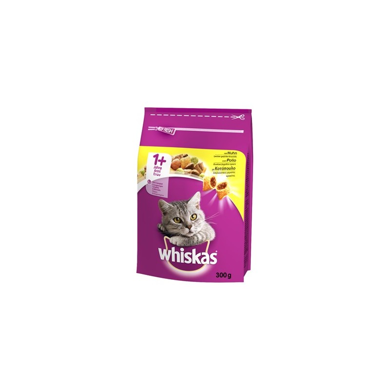 WHISKAS CROCCANTINI GR.300 POLLO ADULT1 GATTO