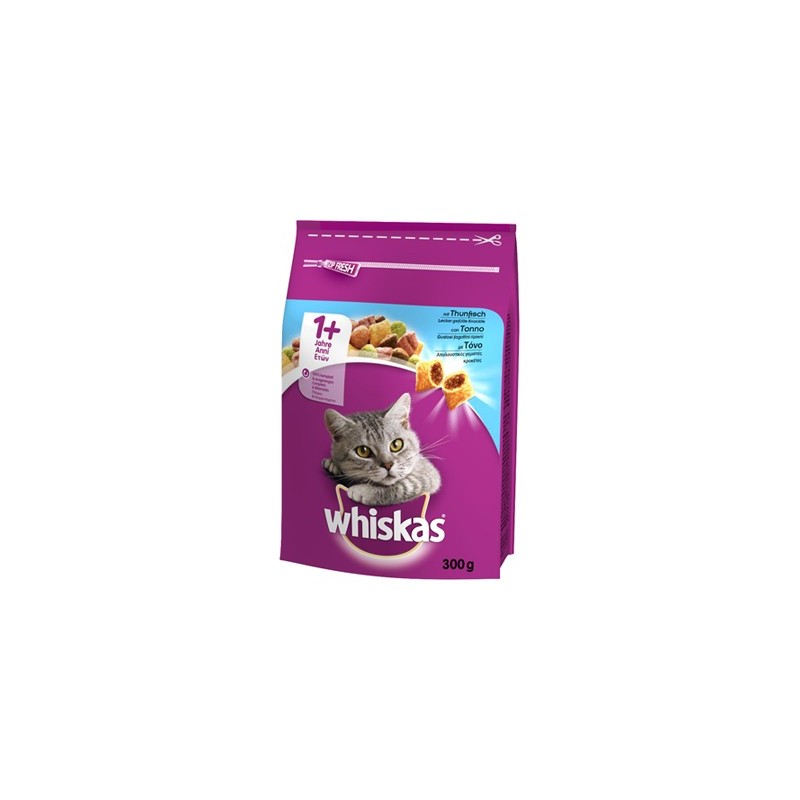 WHISKAS CROCCANTINI GR.300 TONNO ADULT1 GATTO