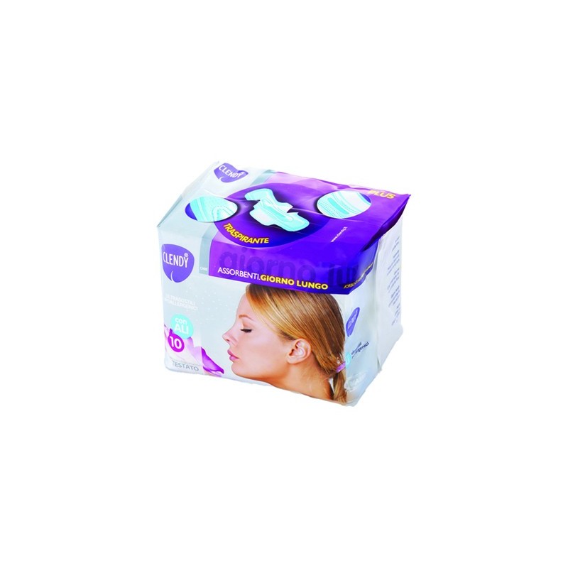 CLENDY ASSORBENTI GIORNO 10PZLUNGO C/ALI ULTRA