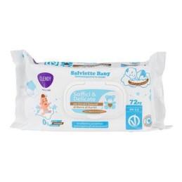CLENDY SALVIETTE BABY BURRO DIKARITÈ X 72 PZ