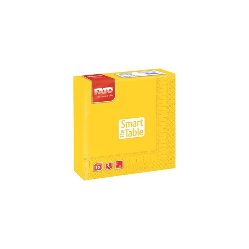 FATO TOVAGLIOLI CARTA GIALLO CM.33X33X50 2VELI