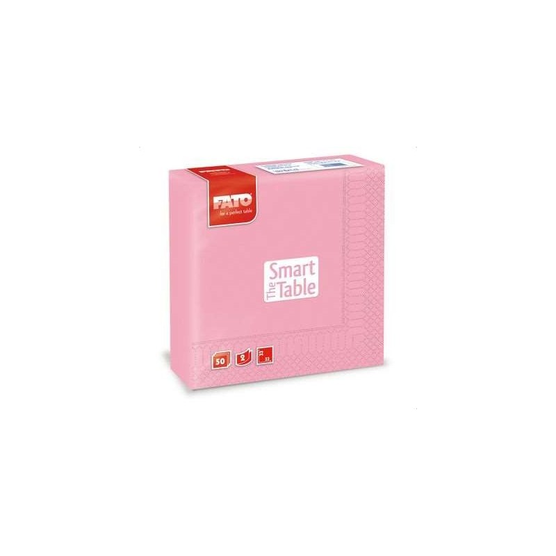 FATO TOVAGLIOLI CARTA ROSA CM.33X33X50 2VELI