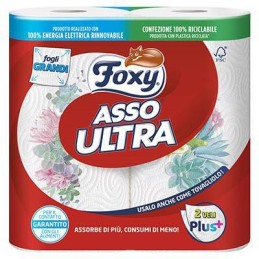 FOXY ASSO CARTA CUCINA ULTRA BIG X2 ROTOLI 3 VELI COD.282/12