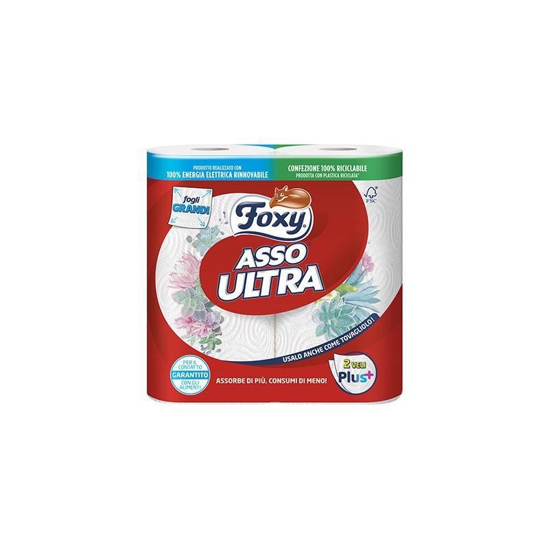 FOXY ASSO CARTA CUCINA ULTRA BIG X2 ROTOLI 3 VELI COD.282/12