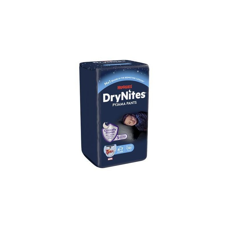 HUGGIES DRYNITES BOY MISURA MEDIA PZ.10 17-30 KG._4-7 ANNI