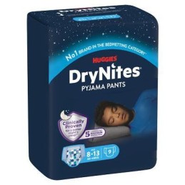 HUGGIES DRYNITES BOY PZ.9 LARGE (27-57 KG.) 8-15 ANNI