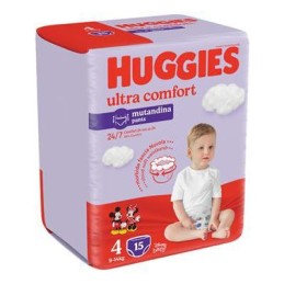 HUGGIES PANNOLINO MUTANDINA 4(9-14KG)X15
