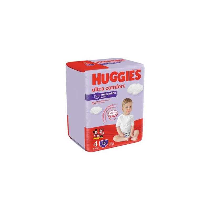 HUGGIES PANNOLINO MUTANDINA 4(9-14KG)X15