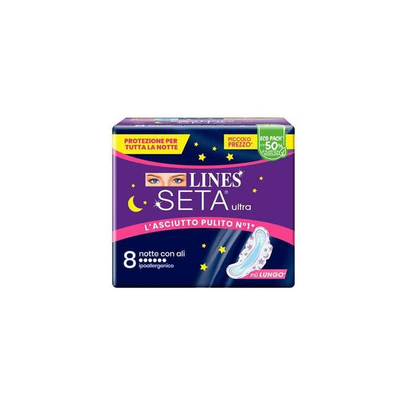 LINES SETA ULTRA NOTTE X 8