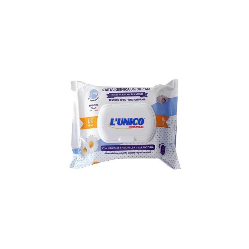 L'UNICO CARTA IGIENICA UMIDIFICATA X 40 PZ