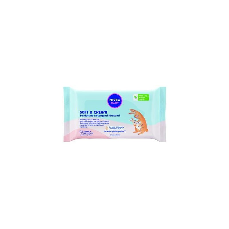 NIVEA SALVIETTINE BABY SOFT & CREAM X 57