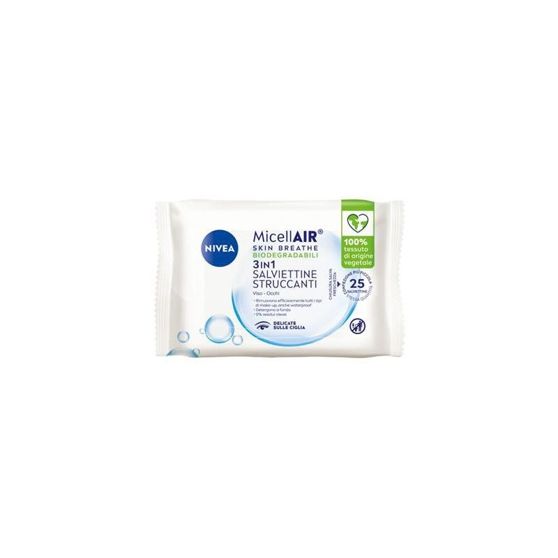 NIVEA SALVIETTINE STRUCCANTI CON ACQUA MICELLARE PZ 25