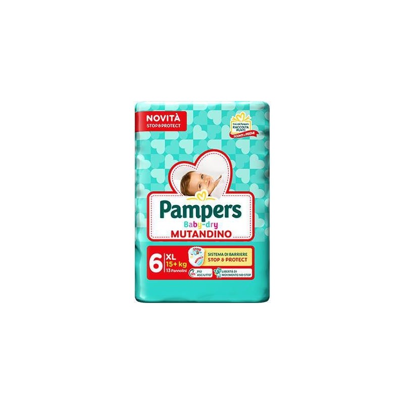 PAMPERS BABY DRY PANN.MUTANDINO 6 MIS.