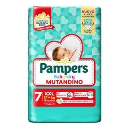 PAMPERS BABY DRY PANN.MUTANDINO 7 MIS.