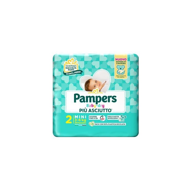 PAMPERS BABY DRY PANNOLINI 2 MIS.