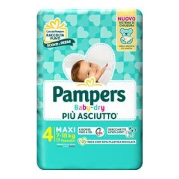 PAMPERS BABY DRY PANNOLINI 4 MIS.