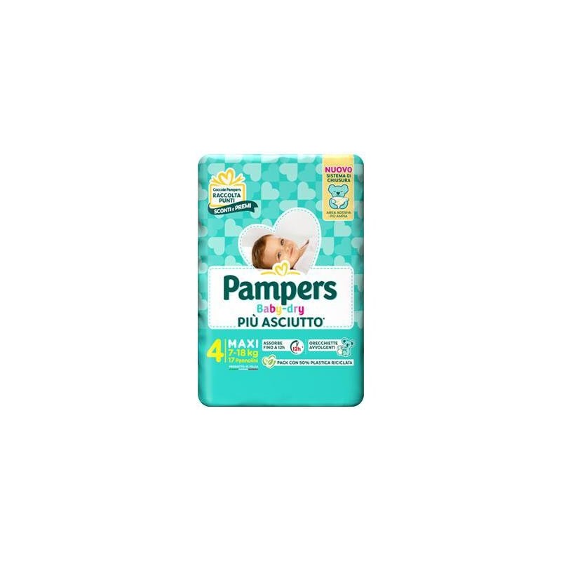 PAMPERS BABY DRY PANNOLINI 4 MIS.