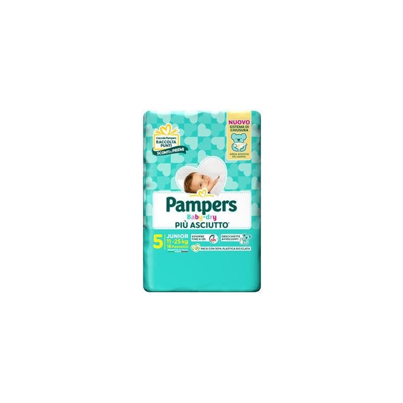 PAMPERS BABY DRY PANNOLINI 5 MIS.