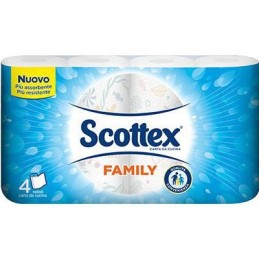 SCOTTEX CARTA SPUGNA FAMILY X 4 ROTOLI