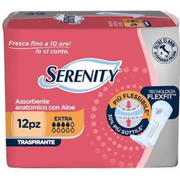 SERENITY ASSORBENTE ANATOMICOFLEXFIT EXTRA X12