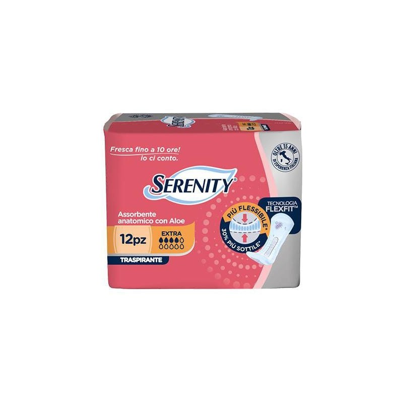 SERENITY ASSORBENTE ANATOMICOFLEXFIT EXTRA X12