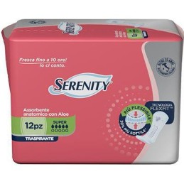 SERENITY ASSORBENTE ANATOMICOFLEXFIT SUPER X12