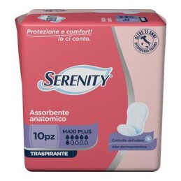 SERENITY ASSORBENTI ANATOMICO MAXI PLUS X 10