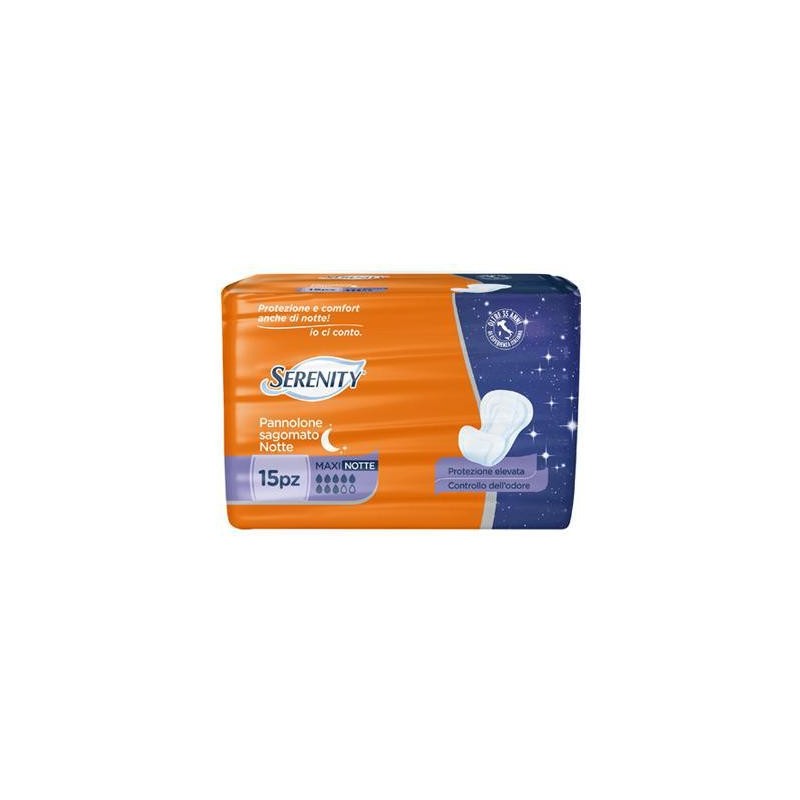 SERENITY PANNOLONE SAGOMATO MAXI NOTTE X 15 PZ