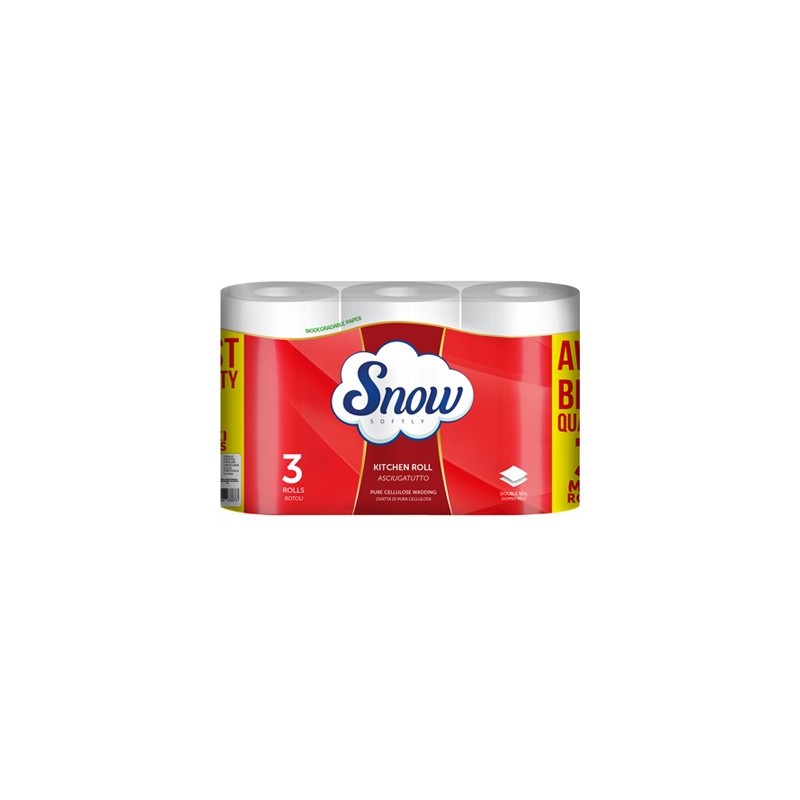 SNOW ASCIUGATUTTO 2 VELI 3 ROTOLI 525 GR