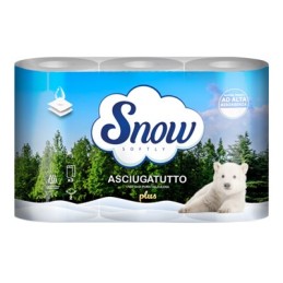 SNOW ASCIUGATUTTO MAXI DECORATO 2 VELI 3 ROTOLI
