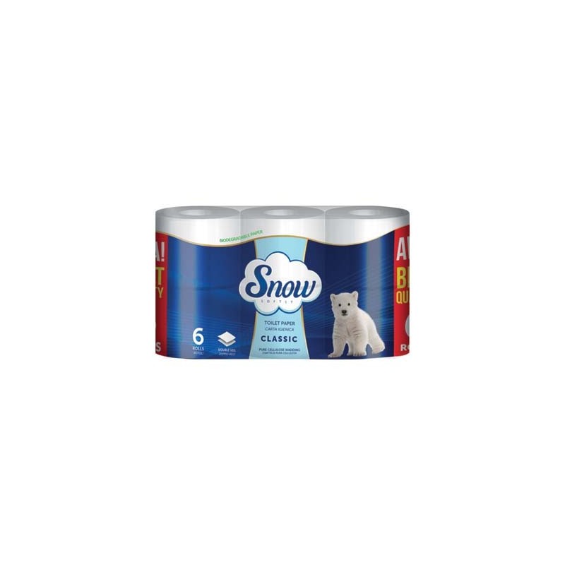 SNOW CARTA IGIENICA 2 VELI 6 ROTOLI